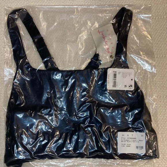 NWT Free People Movement x Hatch Never Better Black Adjustable Straps sports bra - Picture 5 of 7